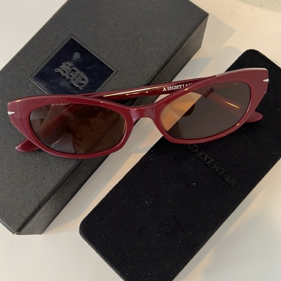 Sad Eyewear Wicked Burgundy Sunglasses main image 6